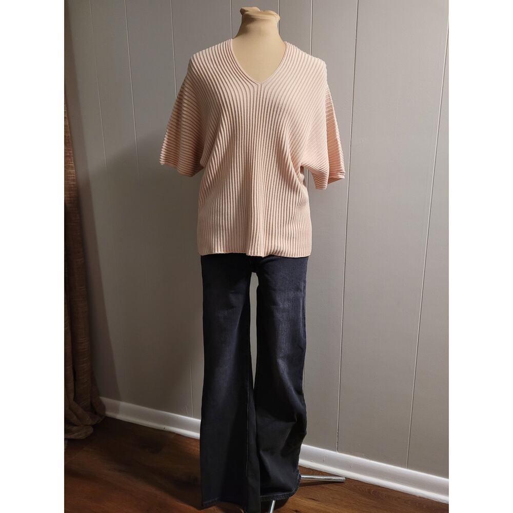 Uniqlo - Women's XS 100% Cotton Knit Dolman Light Pink Top